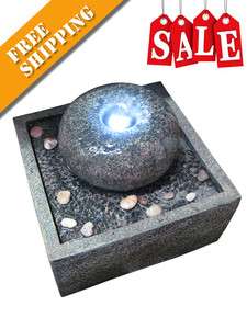 Donut Rock LED Indoor / Outdoor Water Fountain  