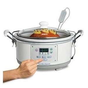   Slow Cooker Comes with a Thermometer Probe for Meat: Kitchen & Dining