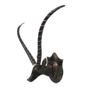  Indian Wall Decor Deer Horns Head Sculpture Statue Gift 