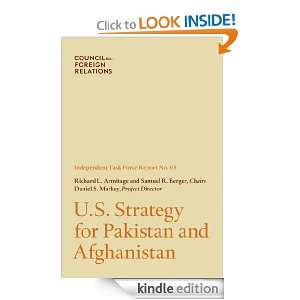 Strategy for Pakistan and Afghanistan Daniel S. Markey, Richard 