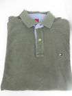 men s casual tommy hilfiger polo shirt olive green size $ 15 99 time 