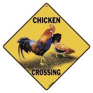 CHICKEN CROSSING animal farm fowl bird sign:  Home 