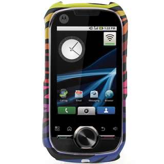 Hard Phone Cover Rainbow Zebra Case for motorola i1 New  