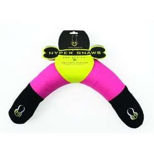    Hyper Pet Hyper Gnaws Boomerang Dog Toy, Pink: Pet Supplies
