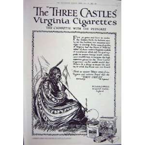   Advertisement 1922 Virginia Three Castles Cigarettes