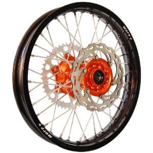  Warp 9 MX Wheels Orange/Black Wheel with Painted Finished 