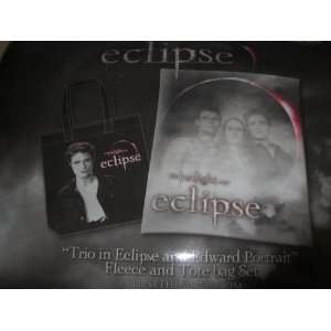 Twilight Eclipse Fleece Blanket and Edward Tote Bag Set
