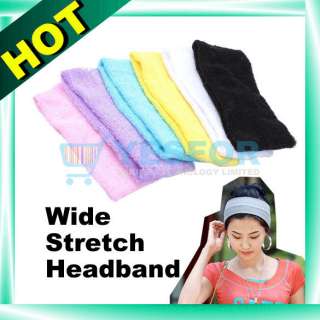 CD Wide Stretch Headband Sports Sweat Hair Head Wrap  