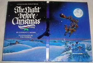 Night Before Christmas Hallmark Pop up Book by Moore  