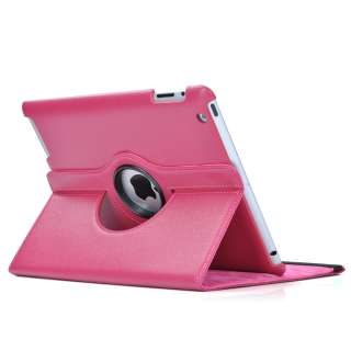 For The New iPad 3/2 Purple Smart Cover Magnetic PU Leather Case Stand 