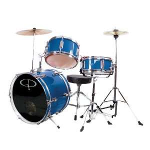   GP50MRB Complete Junior Drum Set (Metallic Royal Blue, 3 Piece Set