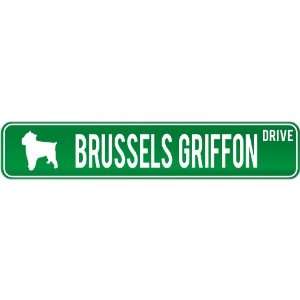   New  Brussels Griffon Drive  Street Sign Dog