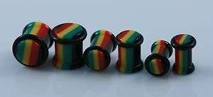   Color Acrylic Ear Plugs Expanders Stretchers 00G 0G 2G 1 Pair  