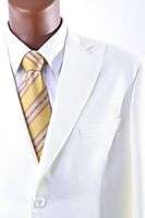 MENS 2 BUTTON OFF WHITE SPORT COAT WITH PEAK LAPEL NEW  