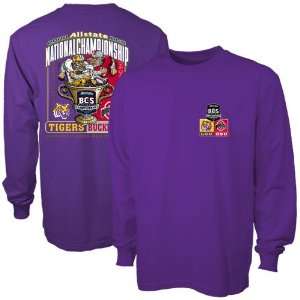 LSU Tigers Purple 2007 National Championship Game Bound Long Sleeve T 