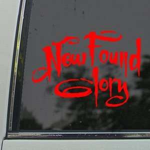  New Found Glory Red Decal Punk Band Truck Window Red 