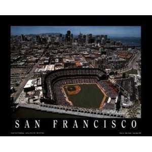   Bell Park San Francisco Giants Large Aerial Print