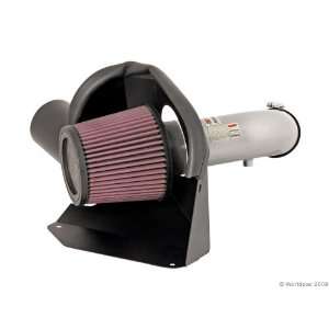  K and N Cold Air Intake Kit Typhoon   Silver: Automotive