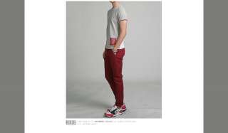 Bros Mens Slim Skinny Cotton Pants Jeans Red 28,30,32  