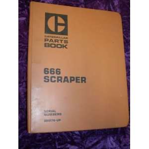   666 Scraper OEM Parts Manual (20G176 UP) Caterpillar 666 Books