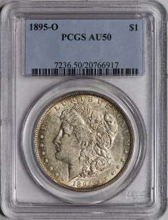 1895 O US Morgan Silver Dollar $1   PCGS AU50  