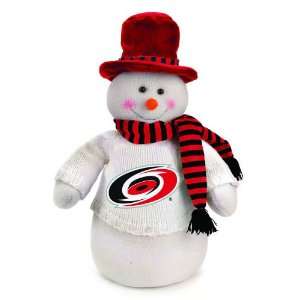  18 NHL Carolina Hurricanes Snowman Decoration Dressed for 