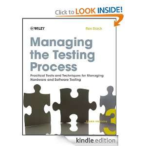 Managing the Testing Process: Practical Tools and Techniques for 