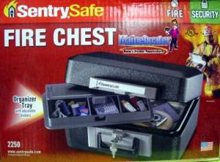 Sentry Safe Fire Security Chest Jewelry Gun Lockbox NEW  