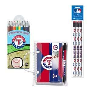   : National Design Texas Rangers Back to School Kit: Sports & Outdoors
