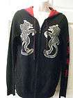 Lucky Brand Asian Inspired Knit Hoodie size M pre owned