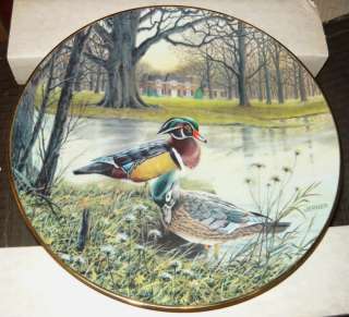 THE WOOD DUCK Bart Jerner Collector Plate MIB COA mint  