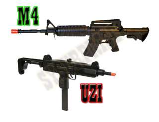 2x D91+D94 AEG Airsoft Rifle Gun UZI M16 M4 AR 15 M16A4  