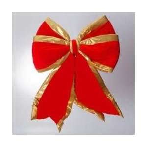   & Gold Fabric Christmas 4 Loop Bow 24 x 30 #479349: Home & Kitchen