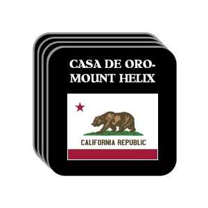 US State Flag   CASA DE ORO MOUNT HELIX, California (CA) Set of 4 Mini 