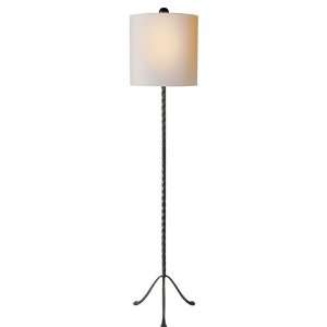 Studio Eric Cohler Rope Floor Lamp in Bronze with Natural Paper Shade 