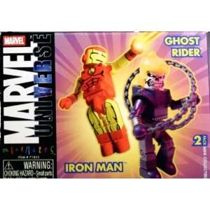   Universe Minimates Iron Man and Ghost Rider 2 Pack Toys & Games