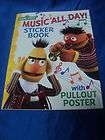 sesame street music all day sticker book with poster musical