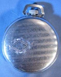 1924 Elgin 15 Jewel 10k Silver Tone Pocket Watch M  