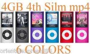 4GB Generic 4th Generation Slim  Mp4 Player with FM  
