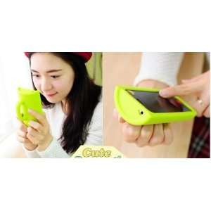  Green Cute Cup 3D Soft Case for iPhone 4/4S Cell Phones 