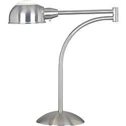 Summers 20 inch Brushed Steel Swing Arm Table Lamp  Overstock