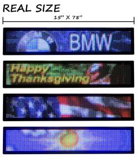 15x78 LED MOVING SCROLLING SIGN BOARD (FULL COLOR)  