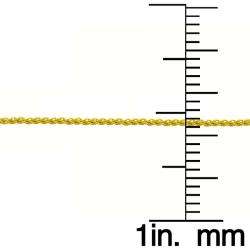 18k Yellow Gold 18 inch Round Wheat Chain (0.8 mm)  
