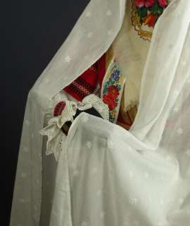 SLOVAK KROJ woman folk costume SPIS blouse dress shawl  