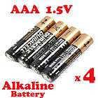 New Pack of 4 Duracell 1.5V AAA Alkaline Batteries LR03 Black brown