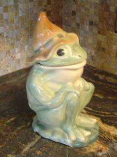 Vtg Brush Hillbilly Frog Cookie Jar Original!!  