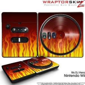  DJ Hero Skin Fire fits Nintendo Wii DJ Heros (DJ HERO NOT 