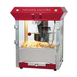 Popcorn Time 6093 Red 6 oz Antique Popcorn Machine  