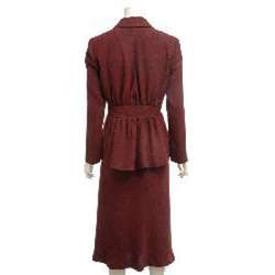 Divine Apparel Womens Plus Size 3 button Classic Skirt Suit 