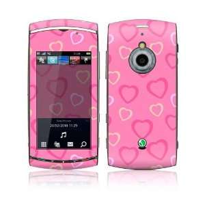  Sony Ericsson Vivaz Pro Skin Decal Sticker   Pink Hearts 